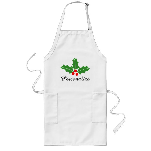 Personalised Christmas aprons for men and women (Front)