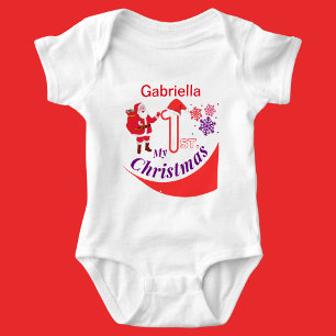 Personalised Christmas Baby "My 1st Christmas" Bodysuit