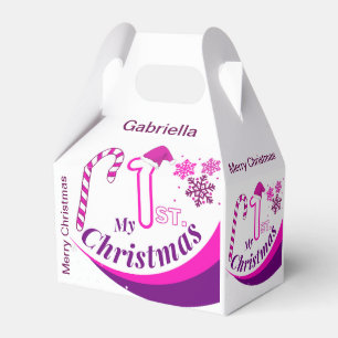 Personalised Christmas Baby "My 1st Christmas" Favour Box