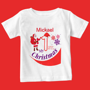 Personalised Christmas Baby "My 1st Christmas" T-Shirt