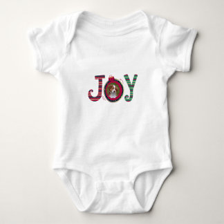 personalised christmas baby photo bodysuit
