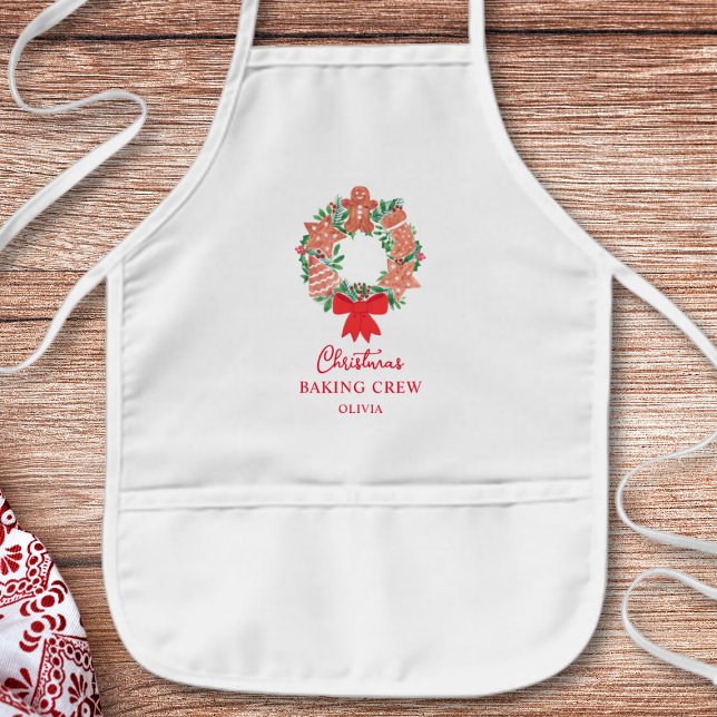 Personalised Christmas Baking Crew Kids' Apron (Creator Uploaded)
