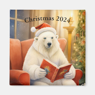 Personalised Christmas Bear Magnet