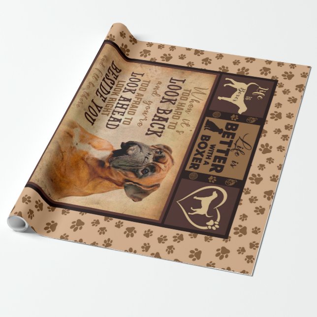 Personalised Christmas Blanket, Life Is Better Wit Wrapping Paper (Unrolled)