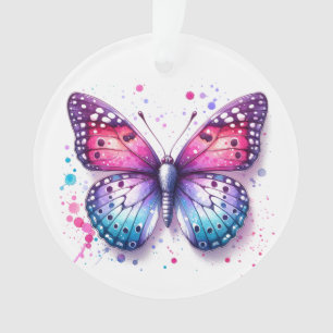 Personalised Christmas Butterfly Holiday Keepsake Ornament