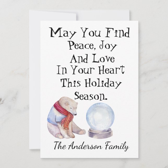 Personalised Christmas Card (Front)