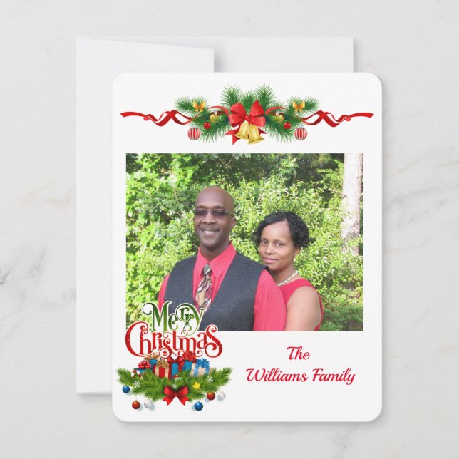 Personalised Christmas Card (Front)
