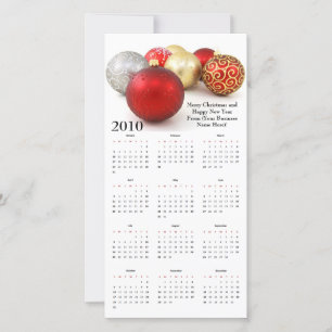 Personalised Christmas Card Calendar