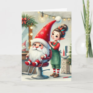 Personalised Christmas Card for Hair Stylist