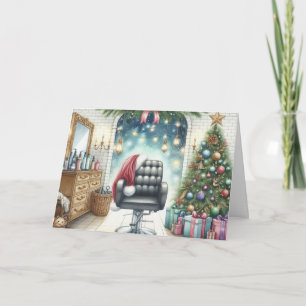 Personalised Christmas Card for Hair Stylist 
