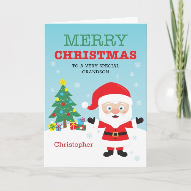 Personalised Christmas Card for Kids (Front)
