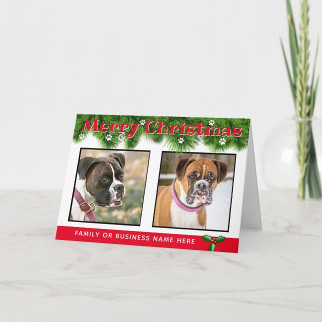Personalised Christmas Card from the Dogs (Front)