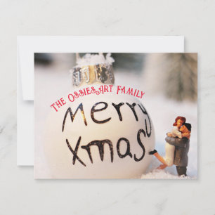 Personalised Christmas Card.  Holiday Card