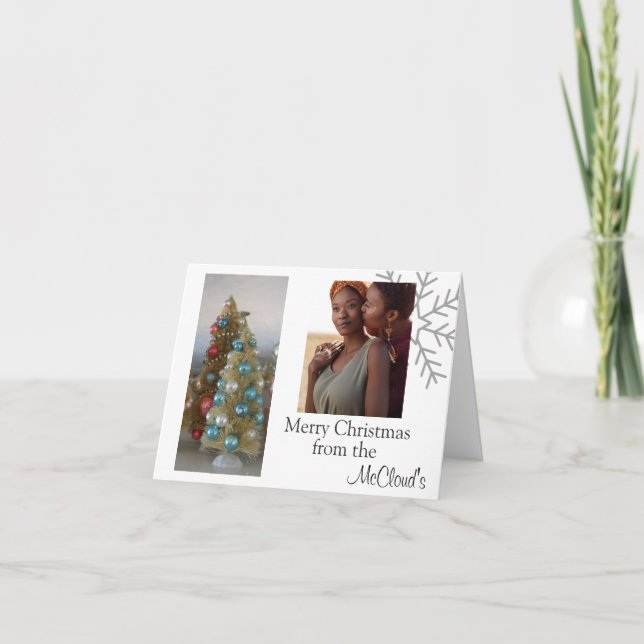 Personalised Christmas Card - Personal Photo's (Front)