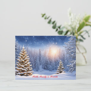Personalised Christmas Cards Snowy Winterland