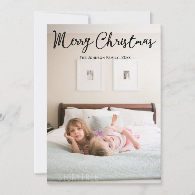 Personalised Christmas Cards With Your Cute Photo (Front)