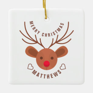 Personalised Christmas Ceramic Ornament