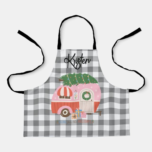 Personalised Christmas Child Size Apron (Front)