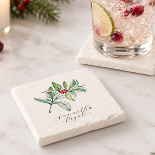 Personalised Christmas Coasters