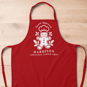 Personalised Christmas Cookie Crew Apron