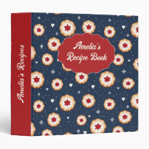 Personalised Christmas Cookie Recipe Book Binder