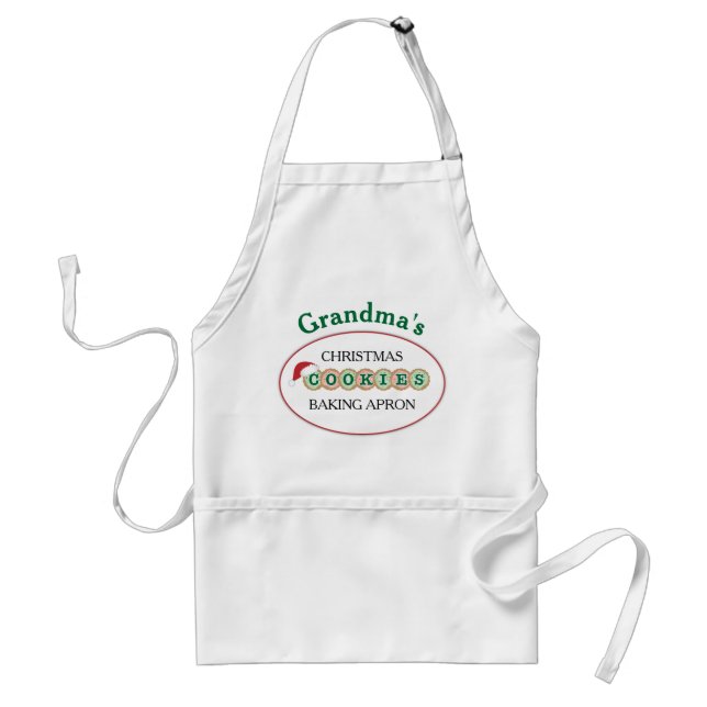 Personalised Christmas Cookies Baking Standard Apron (Front)