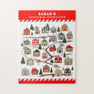 Personalised Christmas Countdown Jigsaw Puzzle