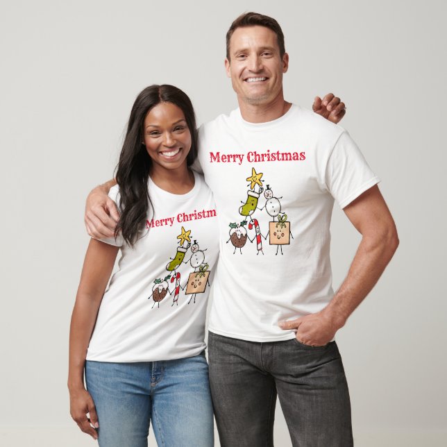 Personalised Christmas Crew T-Shirt (Unisex)