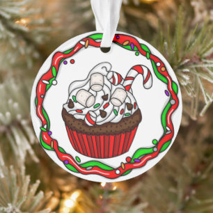 Personalised Christmas Cupcake  Ornament
