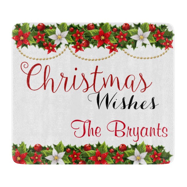 Personalised Christmas Cutting Board (Front)