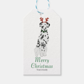 Personalised Christmas Dalmatian  Gift Tags