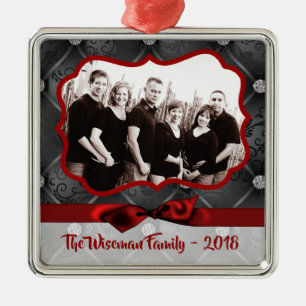Personalised Christmas Diamond PHOTO Ornament