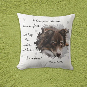 Personalised Christmas Dog Memorial Cushion