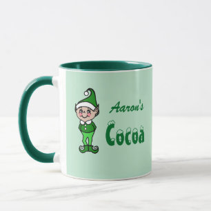  Personalised Christmas Elf Cocoa Mug Gift