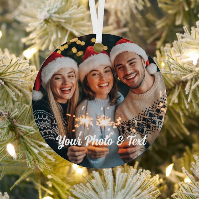 Personalised Christmas Family Photo Ornament 2025 (Insitu)