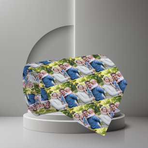 Personalised Christmas Family Photo  Tie