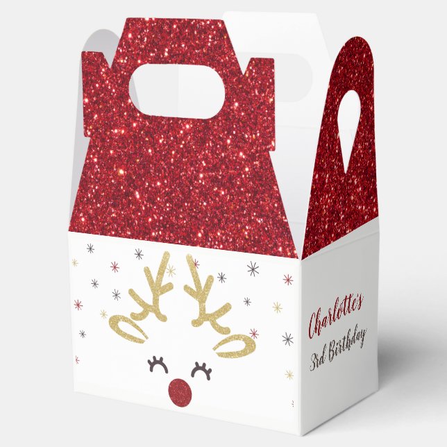Personalised Christmas Favour Boxes (Opened)