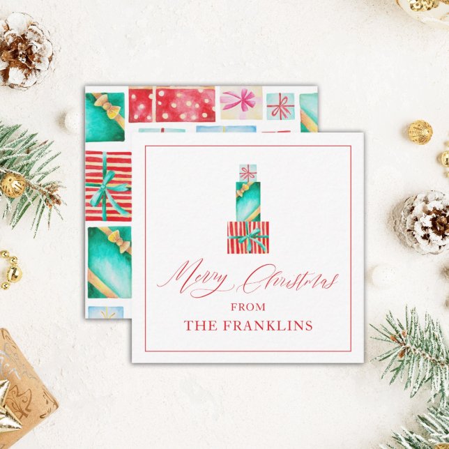 Personalised Christmas Festive Gift Enclosure Card (Creator Uploaded)