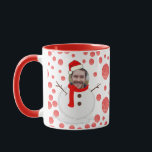 Personalised Christmas Funny Face Photo Coffee Mug<br><div class="desc">This Christmas, give your loved ones a gift that will make them laugh every time they use it! The Personalised Christmas Funny Face Photo Coffee Mug is the perfect way to show your family and friends how much you care. Simply upload a photo of your loved one's face, and our...</div>