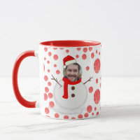 Personalised Christmas Funny Face Photo Coffee Mug