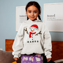 Personalised Christmas Funny Snowman Kid Girl