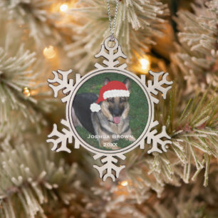 Personalised Christmas German Shepherd Ornament
