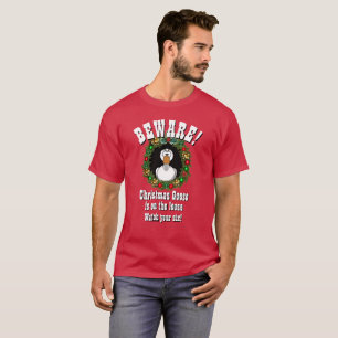 Personalised Christmas Gift CHRISTMAS GOOSE LOOSE T-Shirt