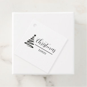 Personalised Christmas Gift Custom Modern T-Shirt Favour Tags