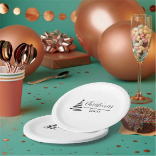 Personalised Christmas Gift Custom Modern T-Shirt Paper Plate