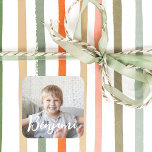 Personalised Christmas Gift Photo Name Identifier Square Sticker<br><div class="desc">Make your presents and gifts super easy to find with our fun custom photo and name gift identifier sticker. Place this sticker on your gifts to easily identify who the gift is for. Our design features a single photo layout to display a photo and the name of the gift recipient....</div>