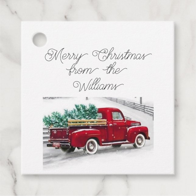 Personalised Christmas gift tag (Front)