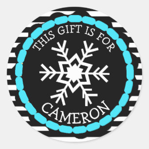 Personalised Christmas Gift Tag Holiday Stickers