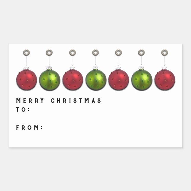 Personalised Christmas gift tags (Front)