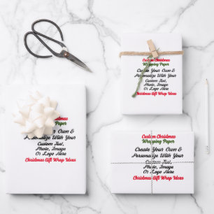 Personalised Christmas Gift Wrapping Paper